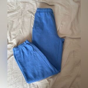 Aritzia Tna blue mega cozy fleece sweatpants / joggers